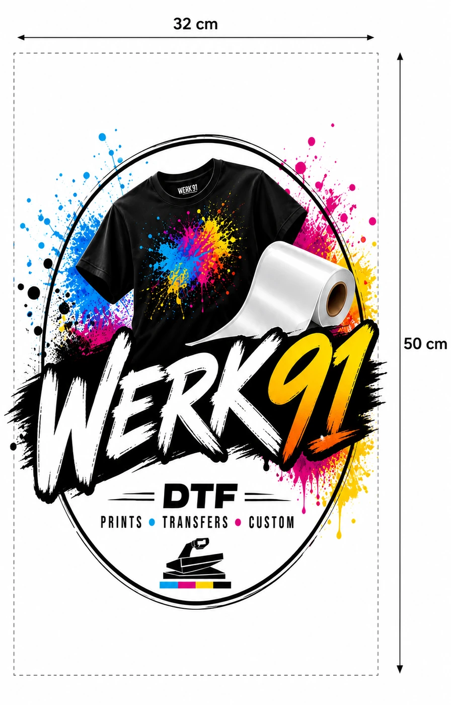 Beispiel DTF Transfer 32 × 50 cm